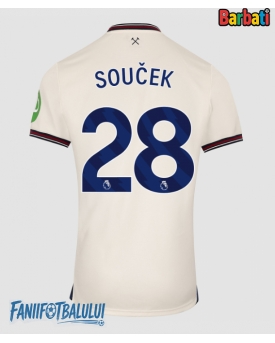 West Ham United Tomas Soucek #28 Tricou Fotbal Replică 2025-26 Barbati Deplasare